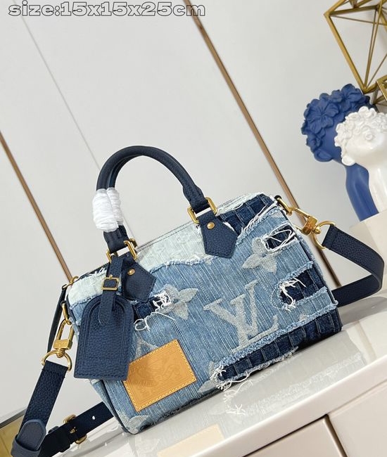 Louis Vuitton LV Speedy 25 Bandoulière Handbag with Japanese Patchwork M15276