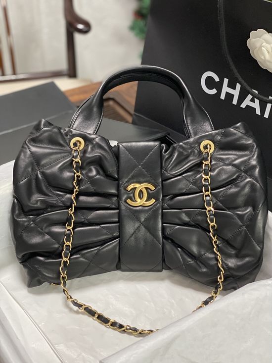 Chanel Bow Denim Lambskin Bag AS5851 AS5849