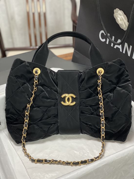 Chanel Bow Denim Lambskin Handbag AS5851 AS5849