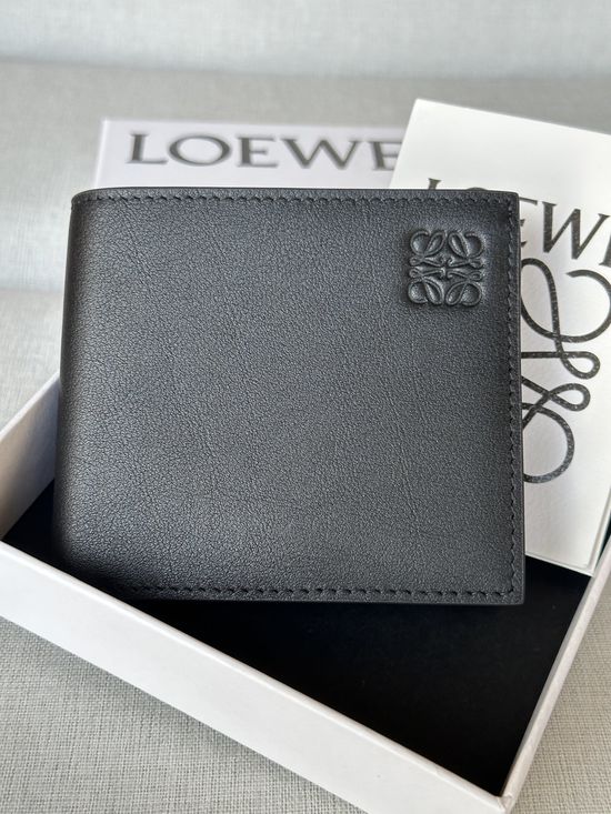 Loewe Bifold Wallet Black Anagram 13531