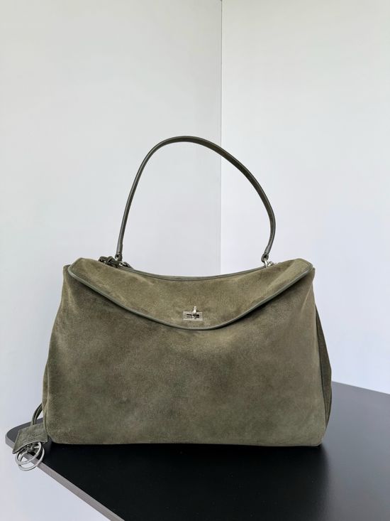 Balenciaga Rodeo Large Suede Casual Tote Bag 789744
