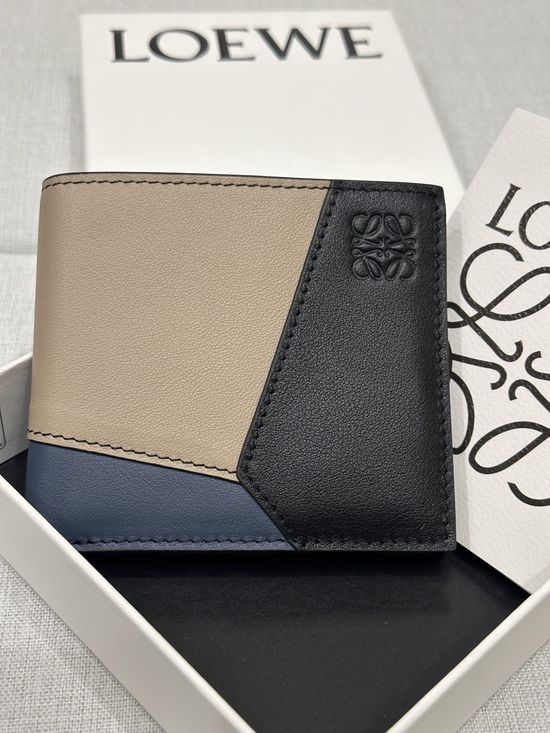 Loewe Puzzle Bi-fold Wallet Classic Calfskin X4b