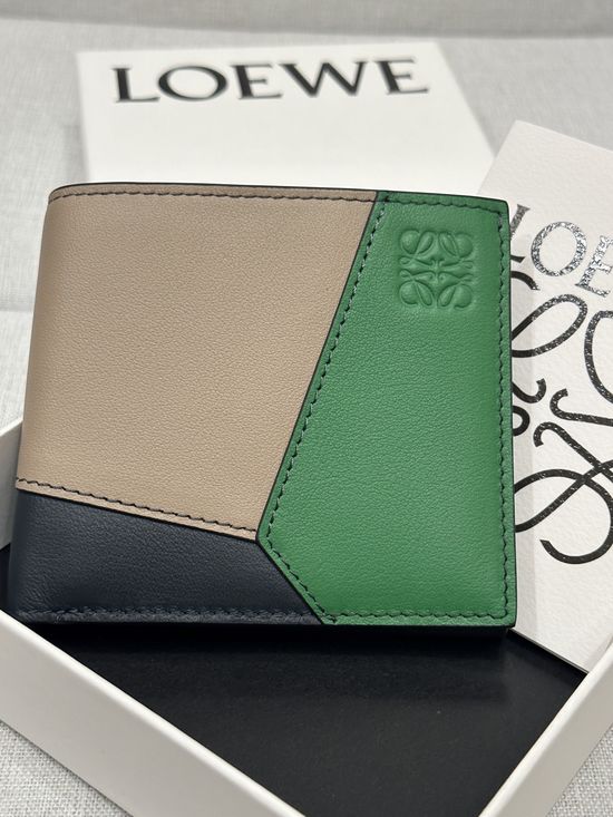 Loewe Puzzle Bi-fold Wallet Classic Calfskin X4b