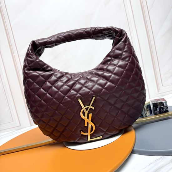 Yves Saint Laurent Icare Baby Burgundy Lambskin Bag 858160