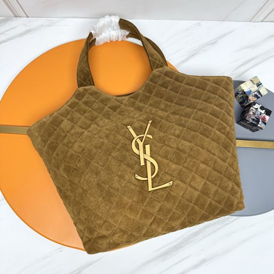 Yves Saint Laurent Icare Suede Tote Bag 698651