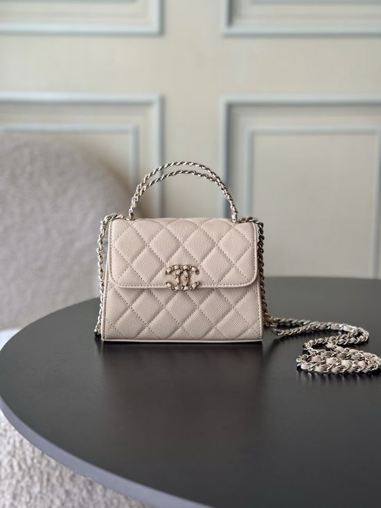 Chanel Haas Calfskin Kelly Handle Bag 96148