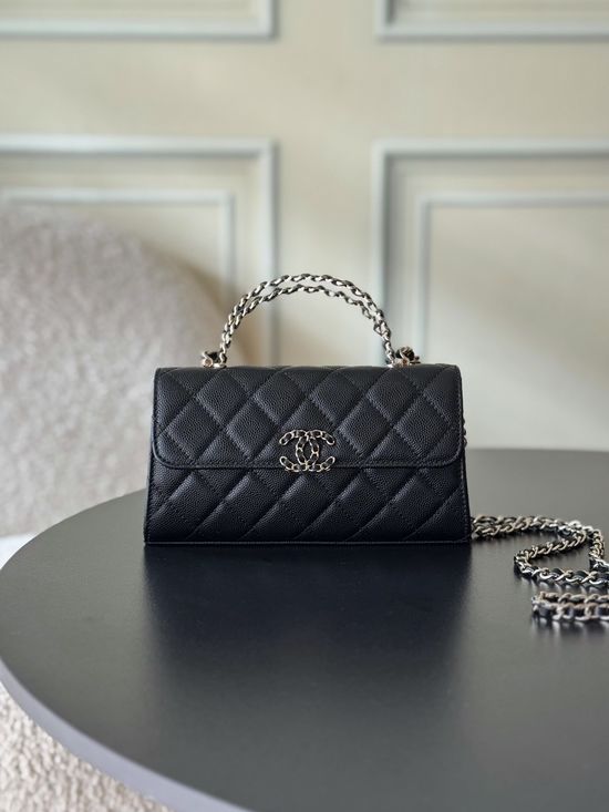 Chanel Kelly Handle Grained Leather Bag 96149