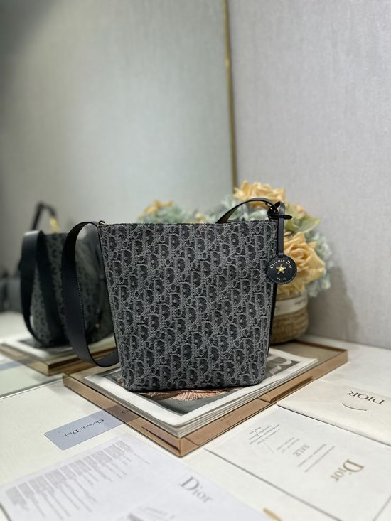 Christian Dior Christian Diorstar Bucket Bag Oblique Print 2854