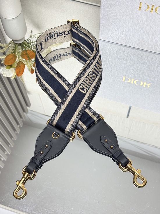Christian Dior Letter Blue Adjustable Shoulder Strap 9929