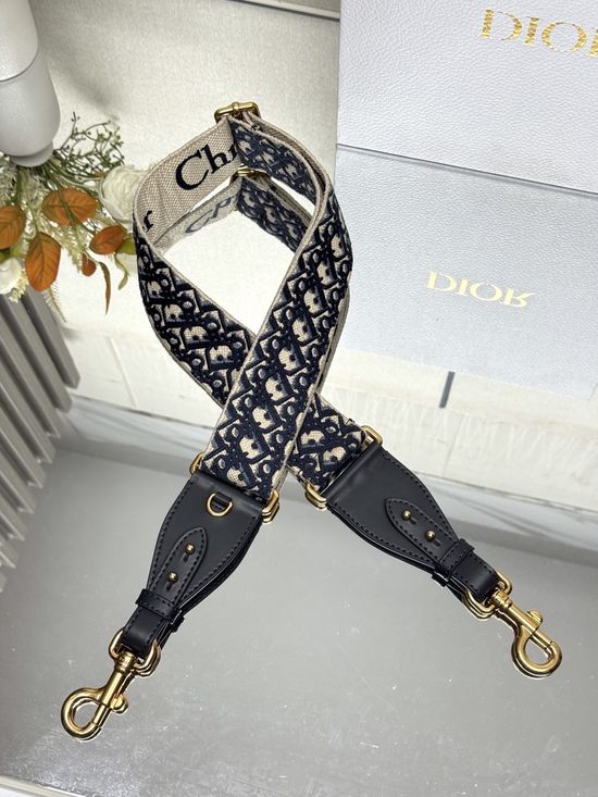 Christian Dior Blue D Adjustable Shoulder Strap 9930