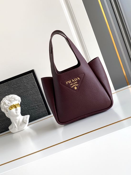 Prada Panier Mini Leather Tote Bag 1BA349