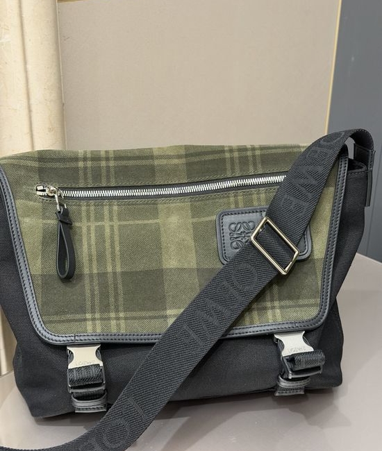 Loewe Flex Canvas Suede Messenger Bag 36034