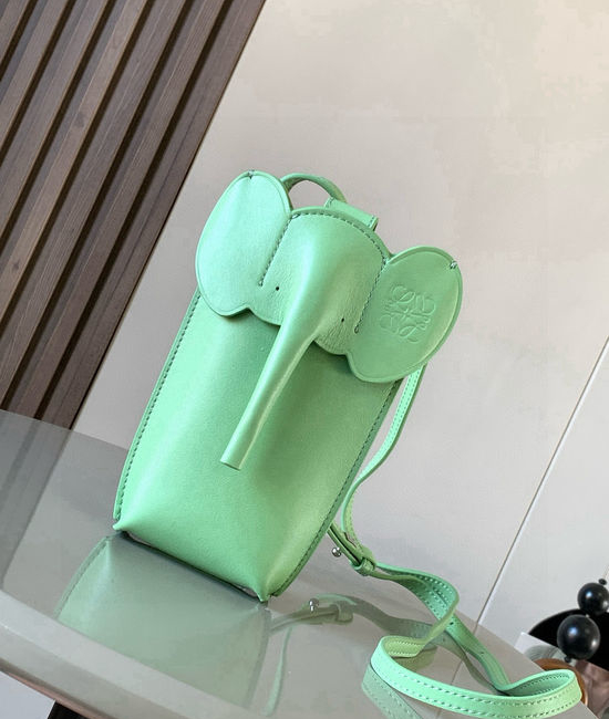 Loewe Elephant Series Leather Crossbody Phone Bag 9200