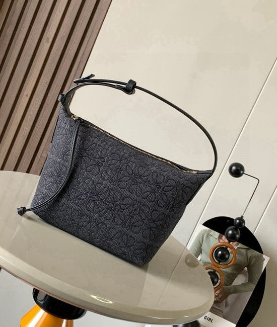 Loewe Cubi Anagram Jacquard Calfskin Handbag 9007