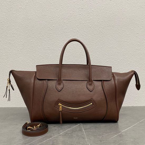 Celine Luggage Classic Leather Handbag 123693