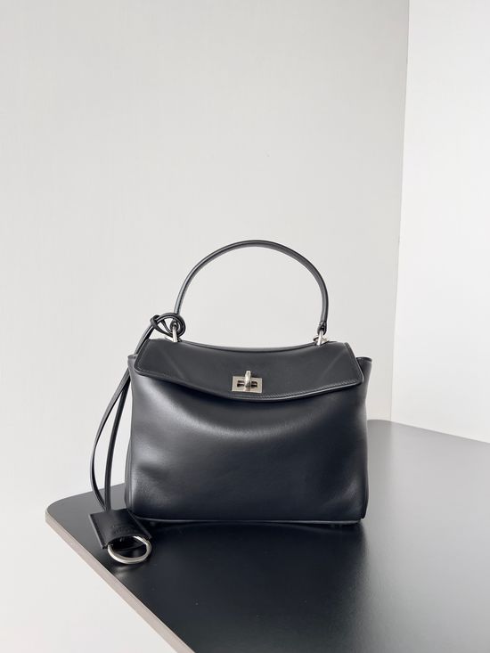 Balenciaga Rodeo Mini Bag Black Silver 795456