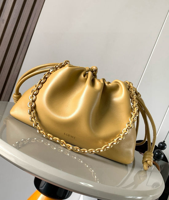 Loewe Flamenco Purse Soft Nappa Leather Desert Yellow 9057