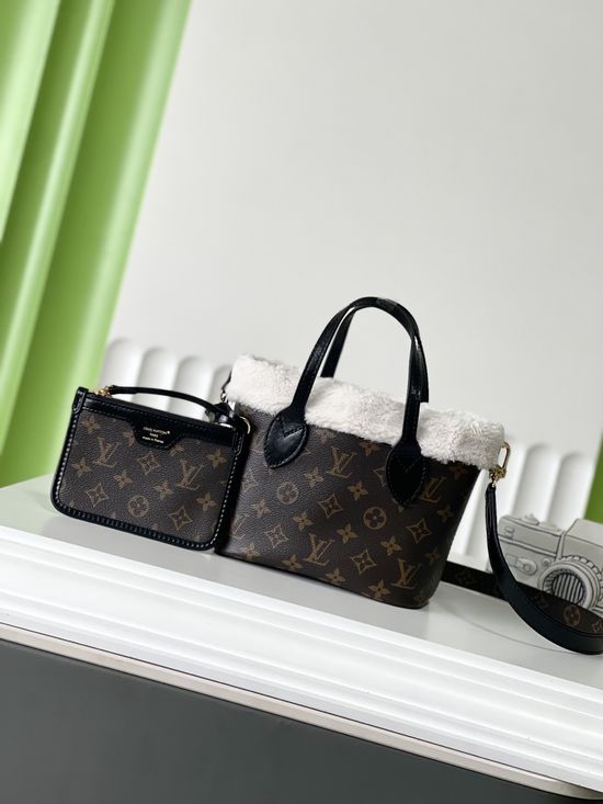 Louis Vuitton Wool Neverfull BB Tote Bag M26315