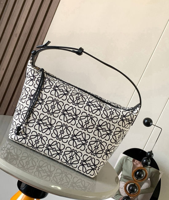 Loewe Cubi Anagram Jacquard Shoulder Bag 9008