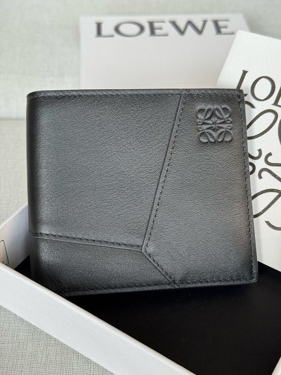 Loewe Puzzle Classic Calfskin Bifold Wallet X4b