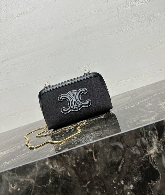 Celine Triomphe Chain Mini Clutch Bag 10E382