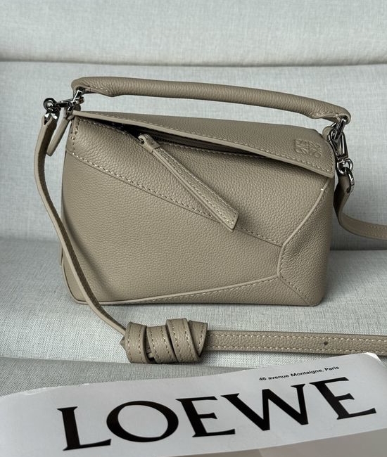 Loewe Puzzle Edge Mini Handbag Clay Leather 3000M