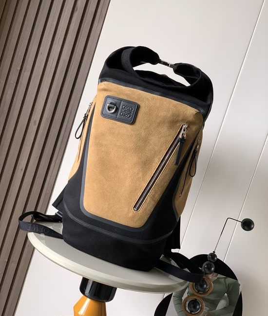 Loewe Flex Canvas and Suede Multifunctional Backpack 7060