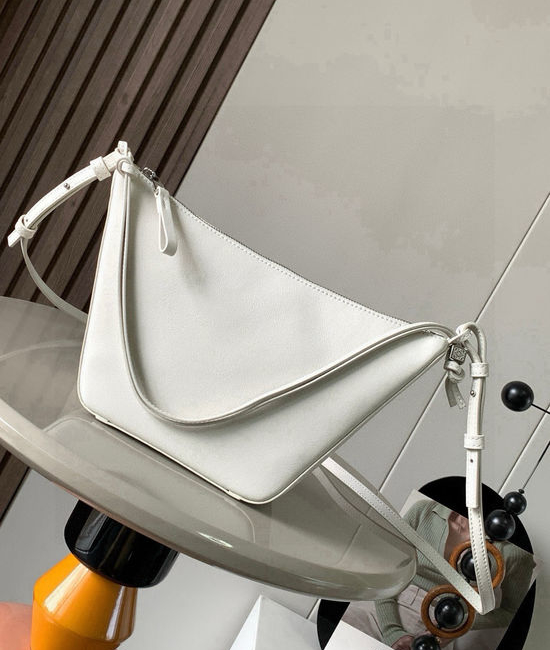 Loewe Hammock Hobo Versatile Handbag 9023 Soft White