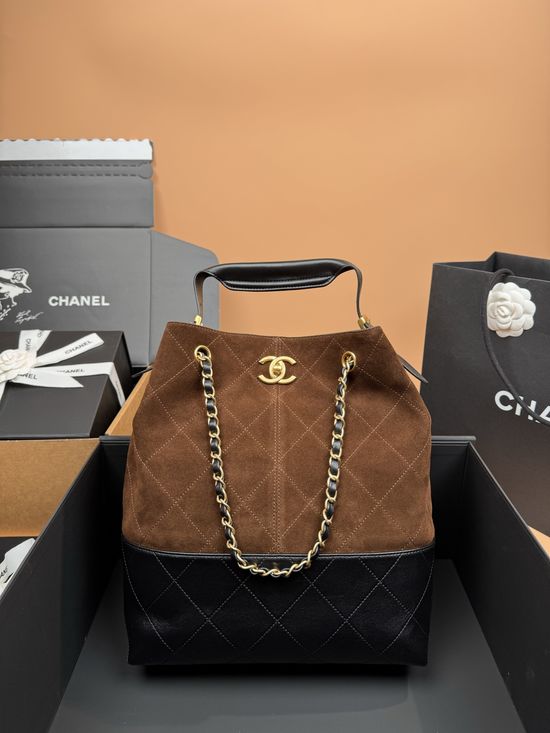 Chanel 25AHobo Shopping Bag Quilted Stitching 5635