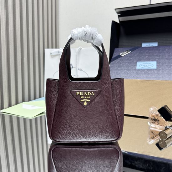 Prada Mini Tote Bag With Metal Logo 1BA349