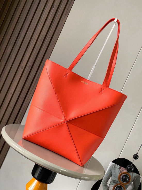 Loewe Puzzle Fold Leather Tote Bag 9029