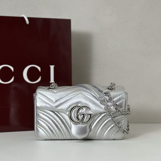 Gucci Silver Crossbody Bag 837280