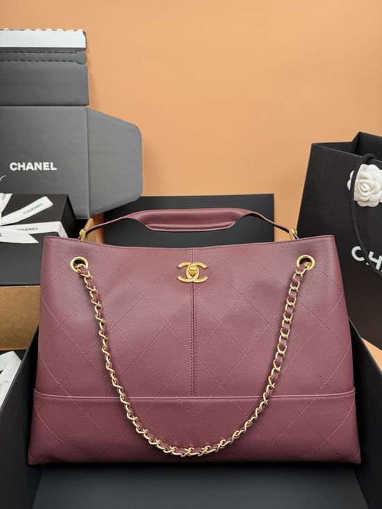 Chanel Hobo Quilted Leather Large Shopping Bag 5657