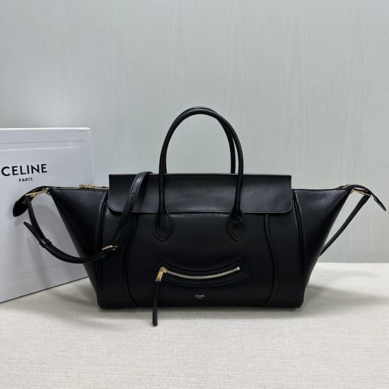 Celine Luggage Leather Handbag 123693