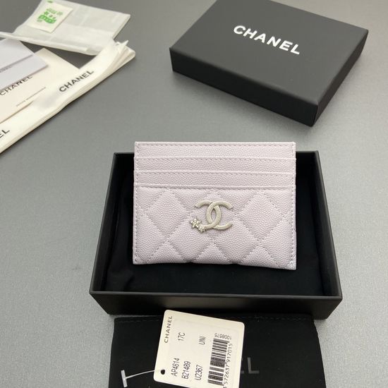 Chanel Caviar Leather Card Holder AP4814