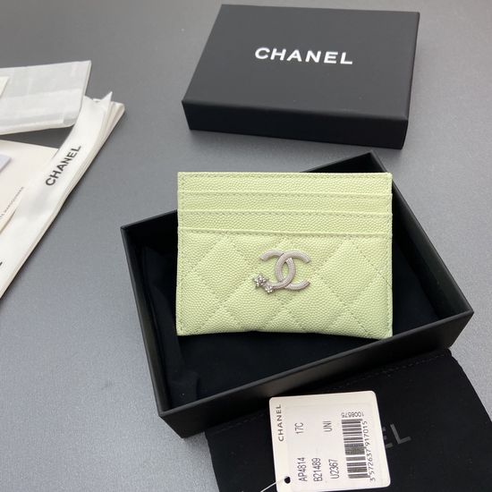 Chanel Caviar Leather Card Holder AP4814