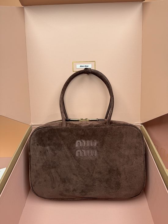 Miu Miu Beau Suede Cowhide Handbag _5BB117