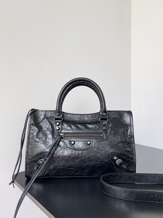 Balenciaga Le City Handbag Black Studs 811442