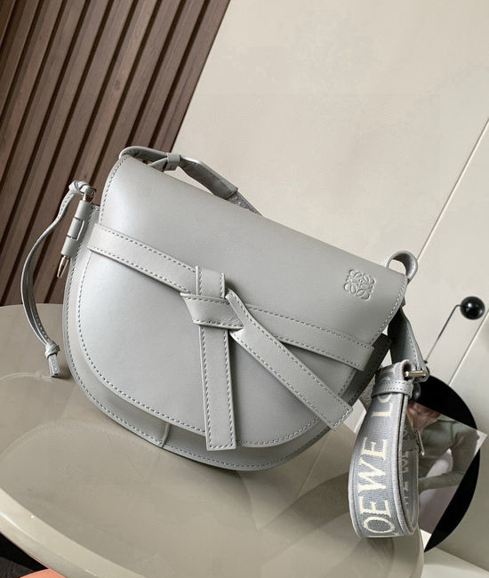 Loewe Gate Duel Saddle Bag Grey 9004
