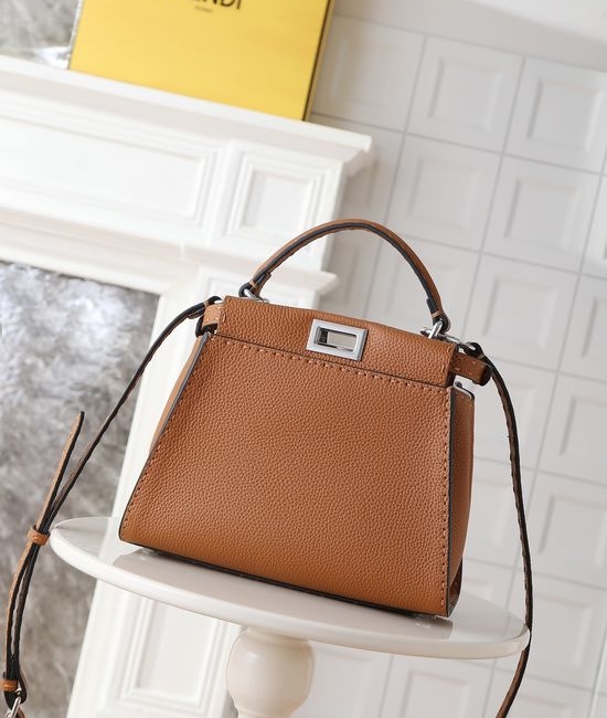 Fendi PEEKABOO Handcrafted Leather Bag 8BN266