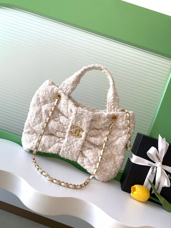 Chanel Flap Chain Bag Denim Bow Decoration AS5851