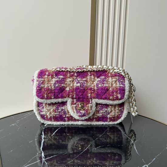Chanel 25N Tweed Clutch Bag Coco Neige Collection AS5686 14458