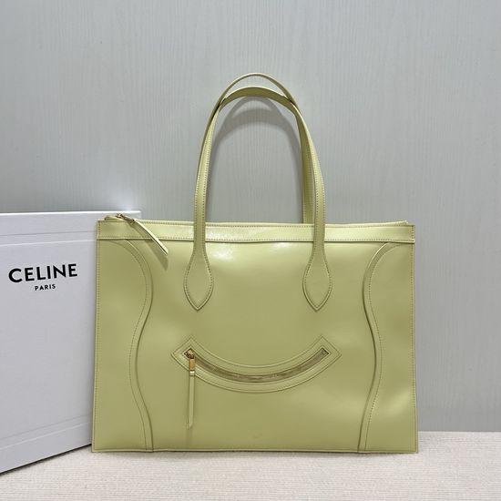Celine Flat Cabas Smiley Tote Bag 123963