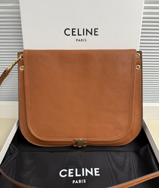 Celine Soft Triomphe Besace Lambskin Bag 123632