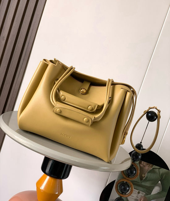 Loewe Madrid Soft Calfskin Handbag 9147 Warm Sand Yellow