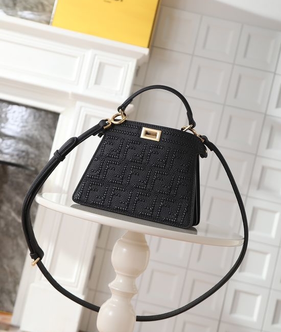 Fendi Peekaboo ISeeU Petite Leather Handbag