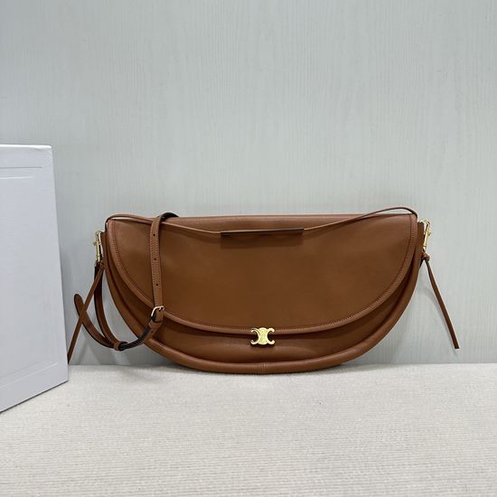Celine Halfmoon Calfskin Shoulder Bag 124142