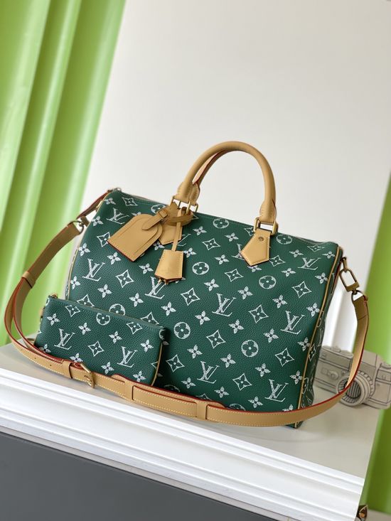 Louis Vuitton SPEEDY Full Leather Travel Bag M24417