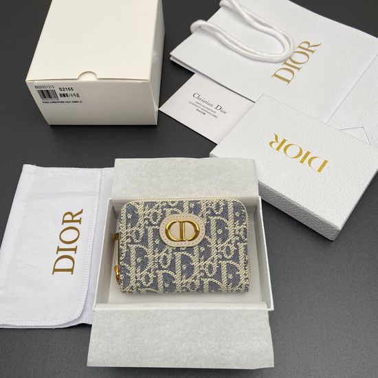 Christian Dior Montaigne Mini Zippered Card Holder S2155