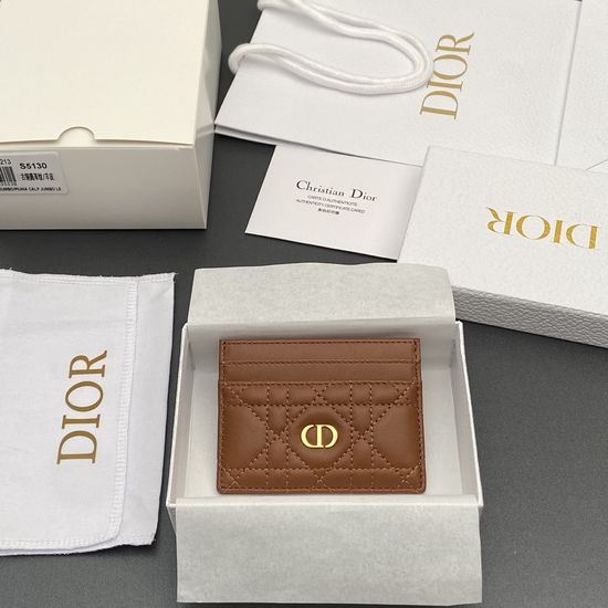 Christian Dior Caro Freesia Card Holder S5130